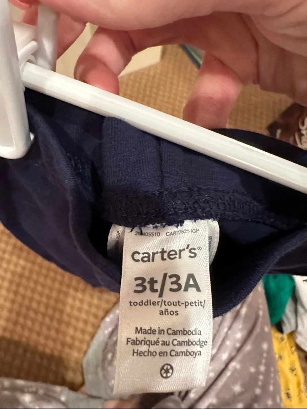 Carter's Navy Blue Girls' Stretch Leggings